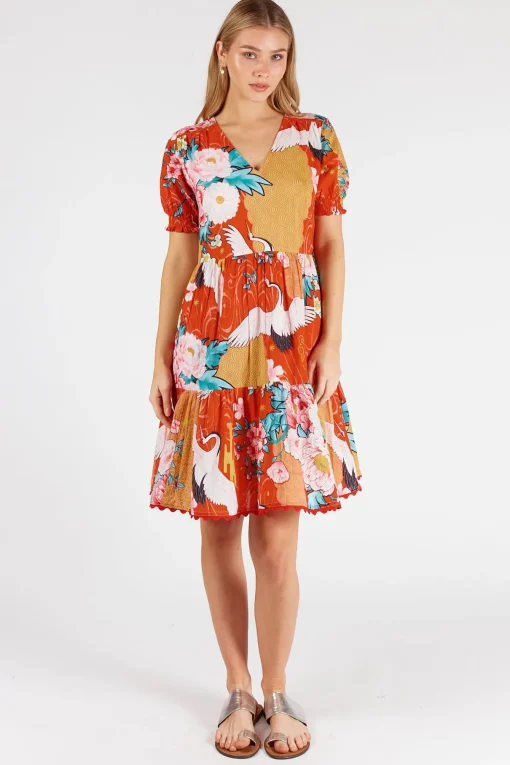 Mitzuki Dress - Red - LL42