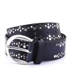 Mixed Rivets & Buckle Belt | Navy