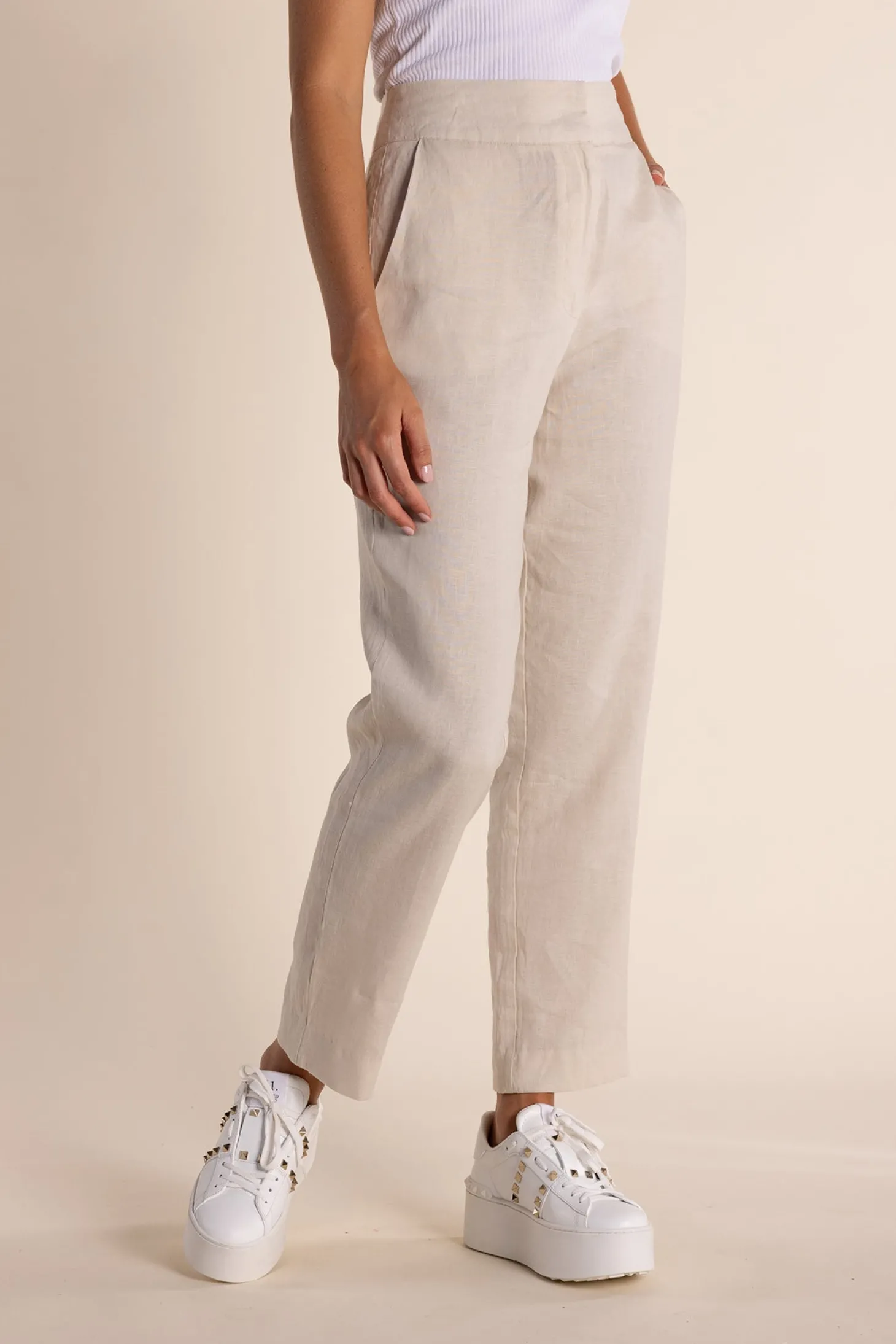Monique Linen Pant - Natural - TT7