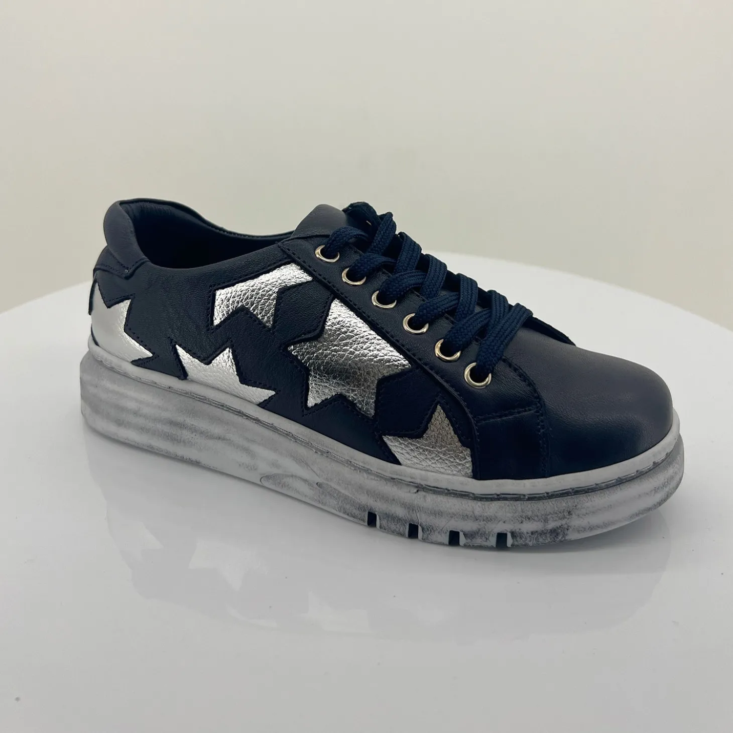 Navy Silver Taipei Sneaker - RS35