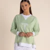 Naya Zip Sweat - Soft Green- TT54