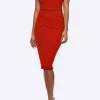 Off The Shoulder Cocktail Dress | Fire | Z2
