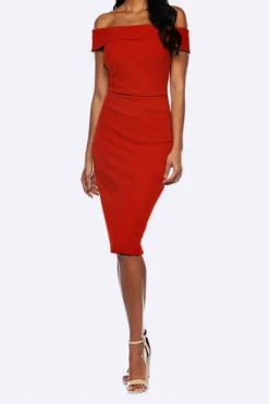 Off The Shoulder Cocktail Dress | Fire | Z2