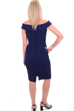 Off The Shoulder Cocktail Dress | Midnight | Z2