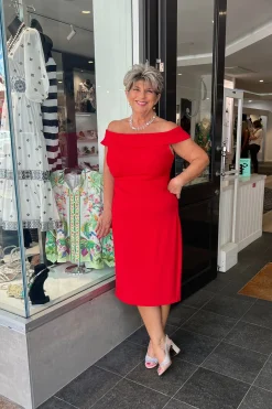 Off The Shoulder Cocktail Dress | Fire | Z2