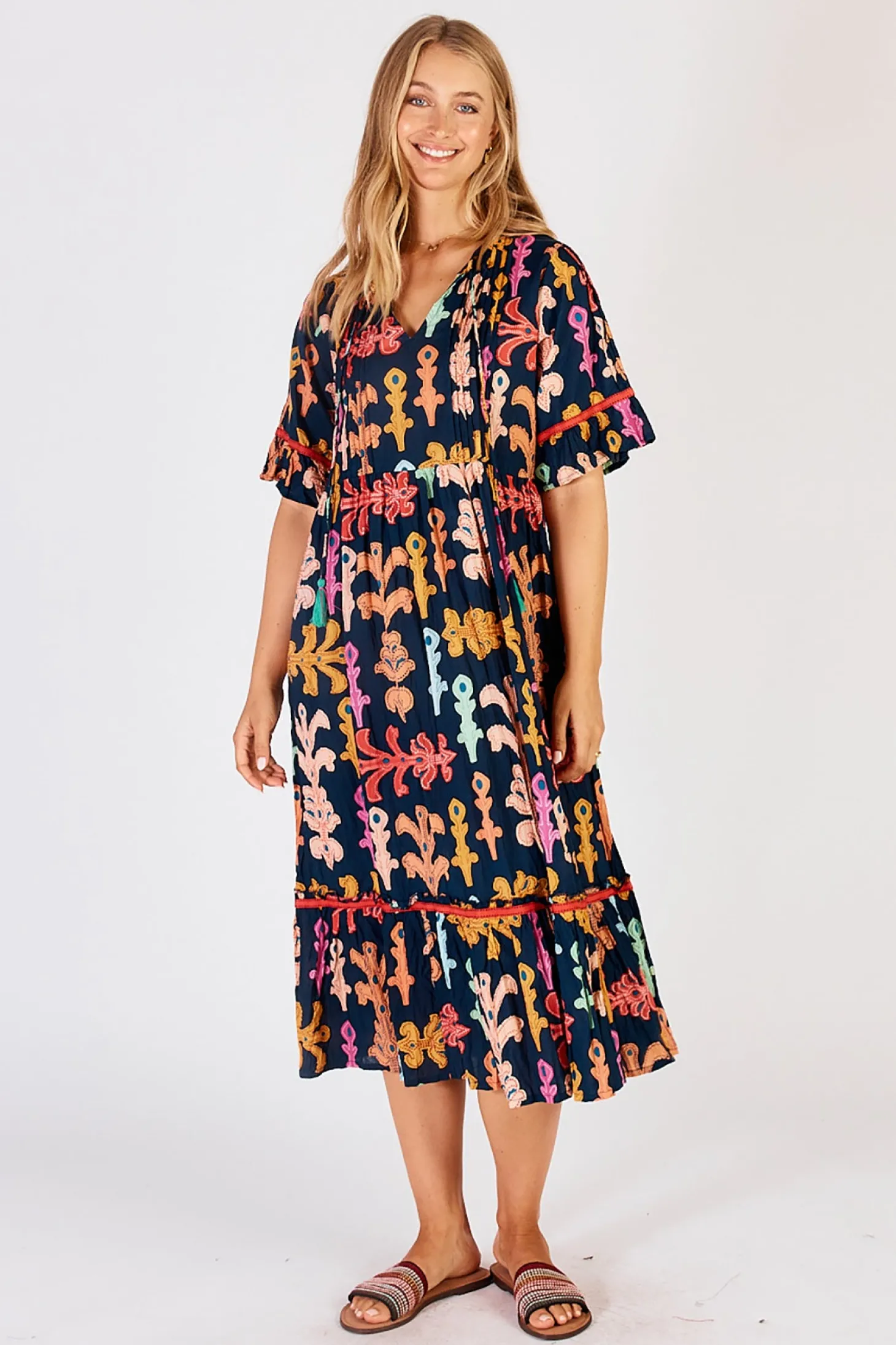 Olivia Midi - Navy - LL1