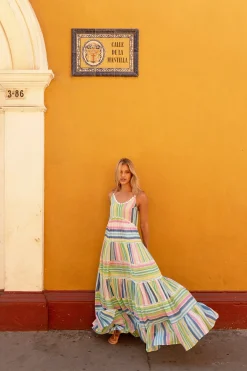 Patricia Dress - Bright Multi -M8