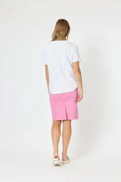 Portia Denim Skirt - Hot Pink - TZ3