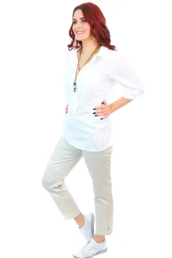 Pull On 7/8 Jean - Beige - CL5