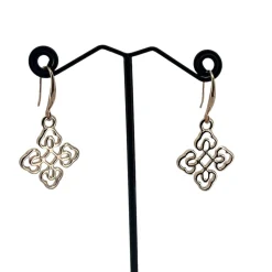 Roman Filigree Hook Earrings - Rose Gold - AD26