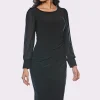 Silhouette Shift Dress | Black | Jh7
