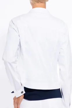 Stretch White Denim Jacket - CL12