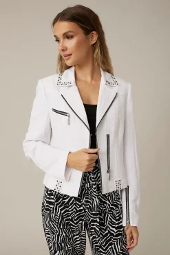 Studded Jacket | White | JR13