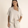 Taleah Linen Short - Natural - TT15
