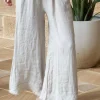 Tara Linen Pant - Sand - IC17