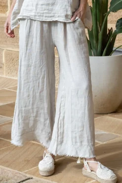 Tara Linen Pant - Sand - IC17