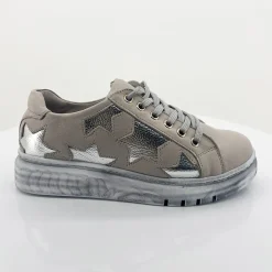Taupe Silver Taipei Sneaker - RS35
