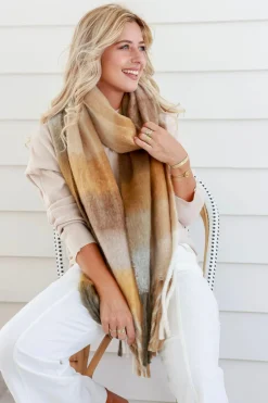 Thredbo Scarf - Coffee - SU3