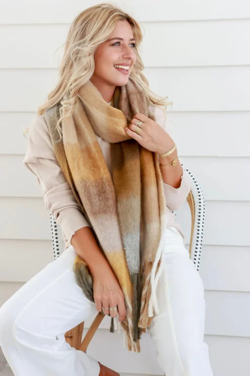 Thredbo Scarf - Coffee - SU3