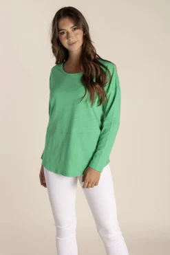 Tommy Long Sleeve Tee - Sea Green - TT16