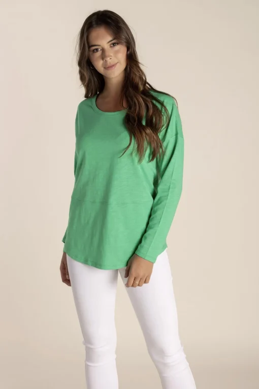 Tommy Long Sleeve Tee - Sea Green - TT16