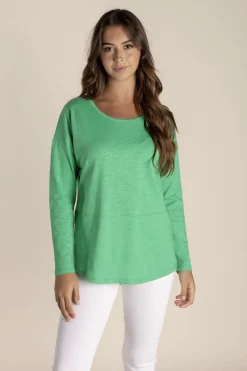 Tommy Long Sleeve Tee - Sea Green - TT16