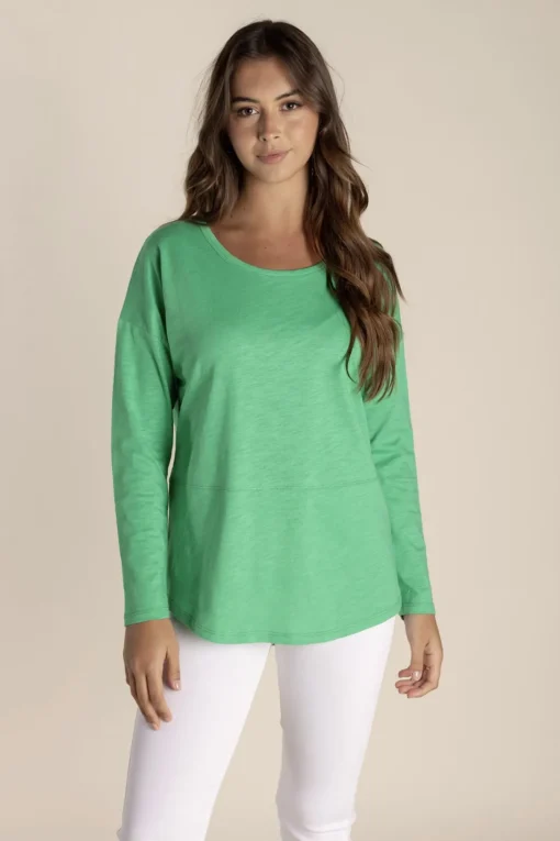 Tommy Long Sleeve Tee - Sea Green - TT16