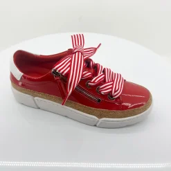 Torayne Red & White Sneaker - DJ40