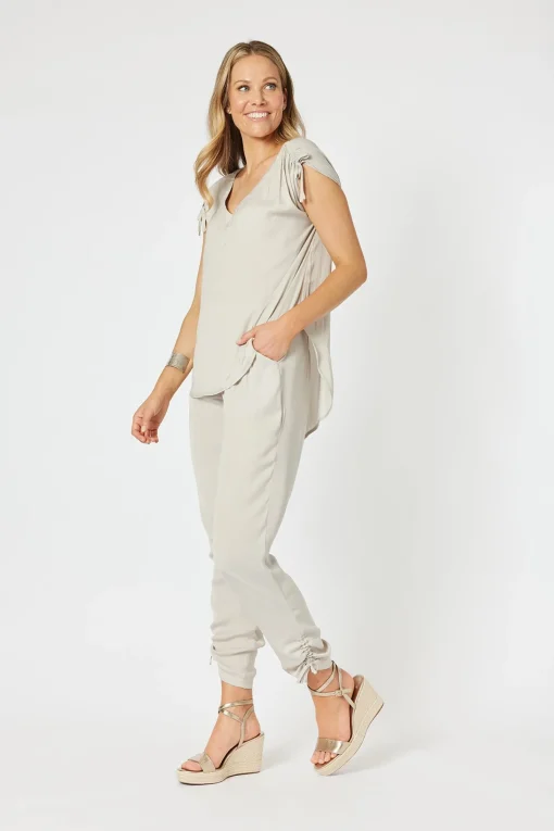 Traveller Luxe Side tie Pant - Champagne - HV3