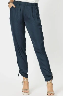 Traveller Luxe Side tie Pant - Navy - HV3