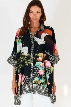 Yoshiko Kaftan - Black -LS2