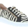 Zebra Leather Sneaker - Black - Js1